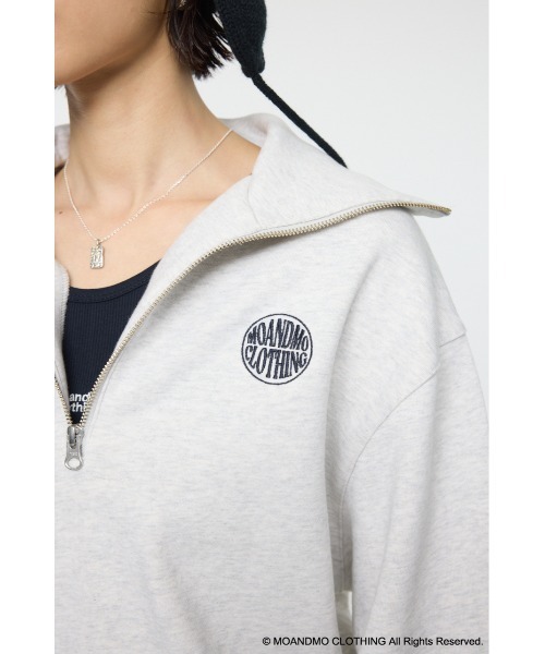 MOUSSY（マウジー）の「MOANDMO ZIP UP スウェット（スウェット・レディース・ネイビー/杢グレー・FREE）」の20枚目の写真