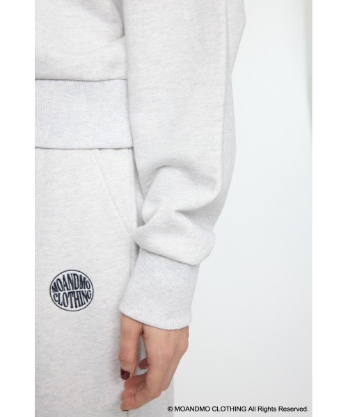 MOUSSY（マウジー）の「MOANDMO ZIP UP スウェット（スウェット・レディース・ネイビー/杢グレー・FREE）」の3枚目の写真