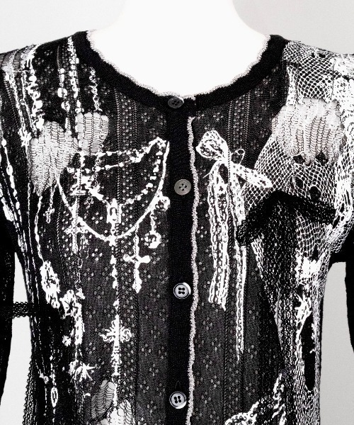 rurumu:（ルルムウ）の「rurumu:/ルルムウ/private collage printed frill cardigan (M（カーディガン/ボレロ・レディース・グレー/ブラック/ライトブルー/ピンク・F）」の19枚目の写真