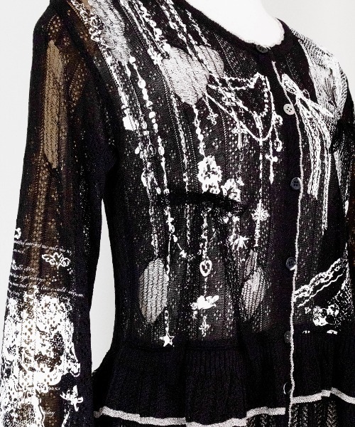 rurumu:（ルルムウ）の「rurumu:/ルルムウ/private collage printed frill cardigan (M（カーディガン/ボレロ・レディース・グレー/ブラック/ライトブルー/ピンク・F）」の20枚目の写真