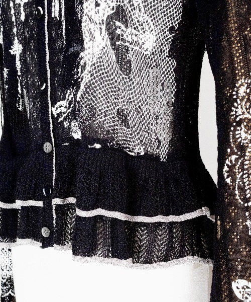 rurumu:（ルルムウ）の「rurumu:/ルルムウ/private collage printed frill cardigan (M（カーディガン/ボレロ・レディース・グレー/ブラック/ライトブルー/ピンク・F）」の22枚目の写真