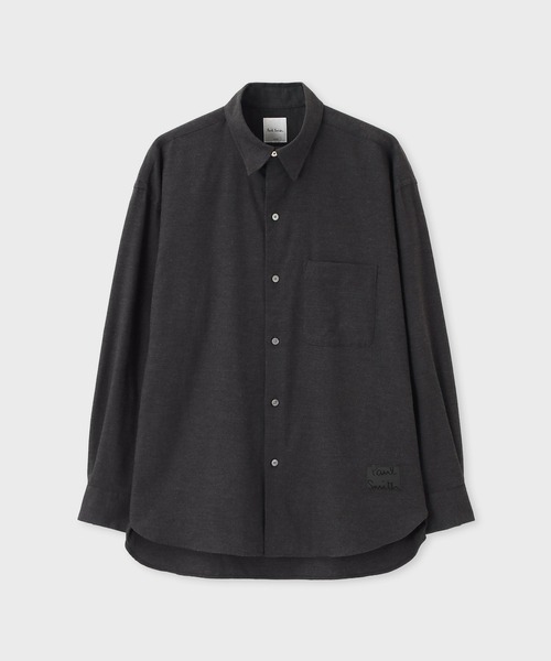 Paul Smith（ポールスミス）の「"Cropped Logo" フランネルシャツ / 253313 427BL（シャツ/ブラウス・メンズ・ライトグレー/ダークグレー・SMALL/MEDIUM/LARGE/X-LARGE）」の2枚目の写真