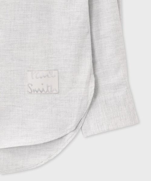 Paul Smith（ポールスミス）の「"Cropped Logo" フランネルシャツ / 253313 427BL（シャツ/ブラウス・メンズ・ライトグレー/ダークグレー・SMALL/MEDIUM/LARGE/X-LARGE）」の5枚目の写真
