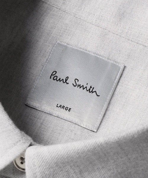 Paul Smith（ポールスミス）の「"Cropped Logo" フランネルシャツ / 253313 427BL（シャツ/ブラウス・メンズ・ライトグレー/ダークグレー・SMALL/MEDIUM/LARGE/X-LARGE）」の6枚目の写真