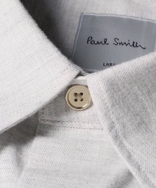 Paul Smith（ポールスミス）の「"Cropped Logo" フランネルシャツ / 253313 427BL（シャツ/ブラウス・メンズ・ライトグレー/ダークグレー・SMALL/MEDIUM/LARGE/X-LARGE）」の7枚目の写真