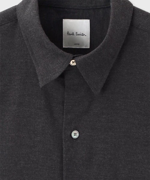 Paul Smith（ポールスミス）の「"Cropped Logo" フランネルシャツ / 253313 427BL（シャツ/ブラウス・メンズ・ライトグレー/ダークグレー・SMALL/MEDIUM/LARGE/X-LARGE）」の9枚目の写真