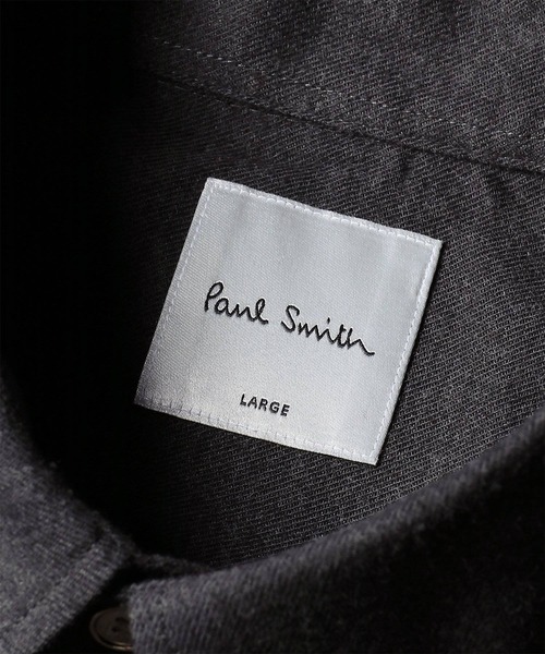 Paul Smith（ポールスミス）の「"Cropped Logo" フランネルシャツ / 253313 427BL（シャツ/ブラウス・メンズ・ライトグレー/ダークグレー・SMALL/MEDIUM/LARGE/X-LARGE）」の12枚目の写真
