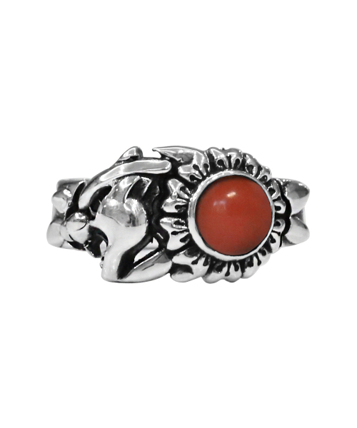 ANONYMOUS ARTISAN(アノニマスアルティザン)の「Panther Flower Ring - Rose Coral(リング・レディース・その他・12号/13号/14号/15号/16号/17号/18号/19号/20号/21号/27号/28/30/23号/24号/22号/25号/26号/29号)」の1枚目の写真