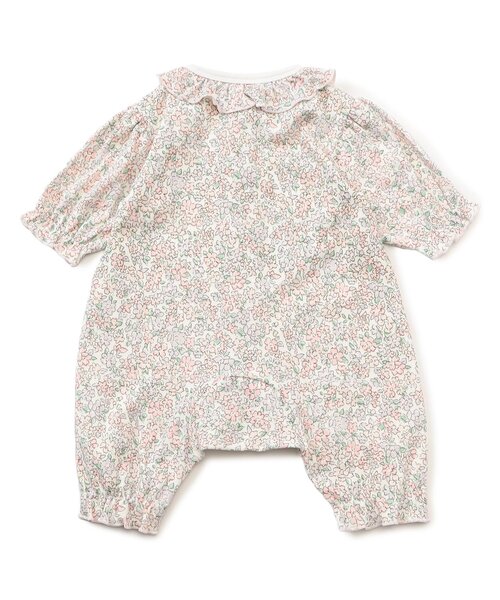 Ampersand（アンパサンド）の「【リンク】小花柄カバーオール（ロンパース・キッズ・サックスブルー/ピンク・80/70/60）」の3枚目の写真