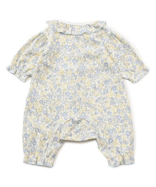 Ampersand（アンパサンド）の「【リンク】小花柄カバーオール（ロンパース・キッズ・サックスブルー/ピンク・80/70/60）」の4枚目の写真