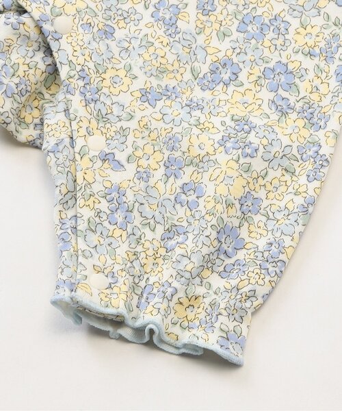 Ampersand（アンパサンド）の「【リンク】小花柄カバーオール（ロンパース・キッズ・サックスブルー/ピンク・80/70/60）」の7枚目の写真