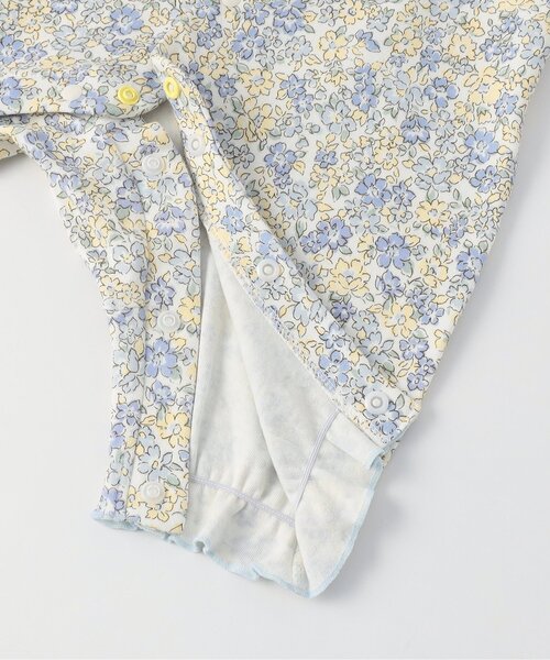 Ampersand（アンパサンド）の「【リンク】小花柄カバーオール（ロンパース・キッズ・サックスブルー/ピンク・80/70/60）」の8枚目の写真
