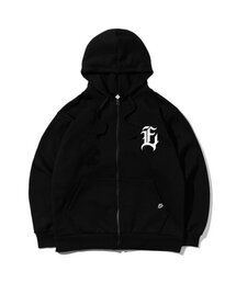 EIGHTVOLUME（エイトボリューム）の「EV E エンブレム フードジップアップ (ブラック)（パーカー）」