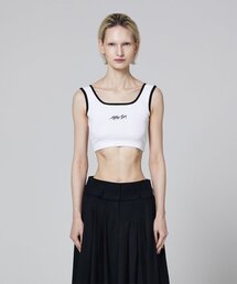 MMAM（ムアム）の「Signature logo basic line detail sleeveless top（Tシャツ/カットソー）」