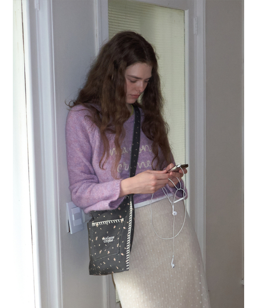 MAISON CREME（メゾンクレム）の「Grande Collage bag _ Rose Black（メッセンジャーバッグ・レディース・その他・FREE）」の3枚目の写真