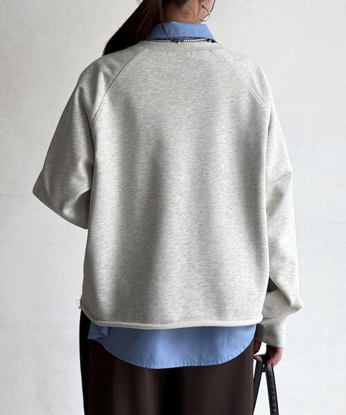 Chez toi（シェトワ）の「ロゴスウェット（Tシャツ/カットソー・レディース・ミント/ホワイト系その他/ネイビー・FREE）」の13枚目の写真