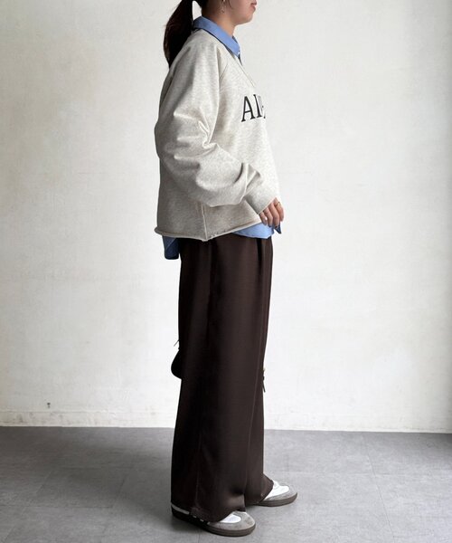 Chez toi（シェトワ）の「ロゴスウェット（Tシャツ/カットソー・レディース・ミント/ホワイト系その他/ネイビー・FREE）」の16枚目の写真