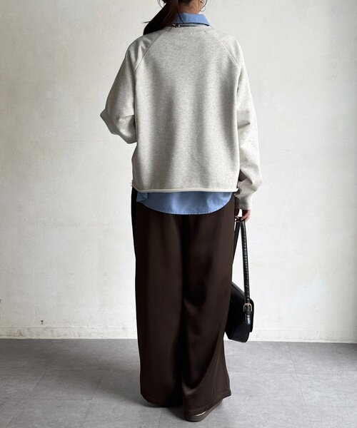 Chez toi（シェトワ）の「ロゴスウェット（Tシャツ/カットソー・レディース・ミント/ホワイト系その他/ネイビー・FREE）」の17枚目の写真