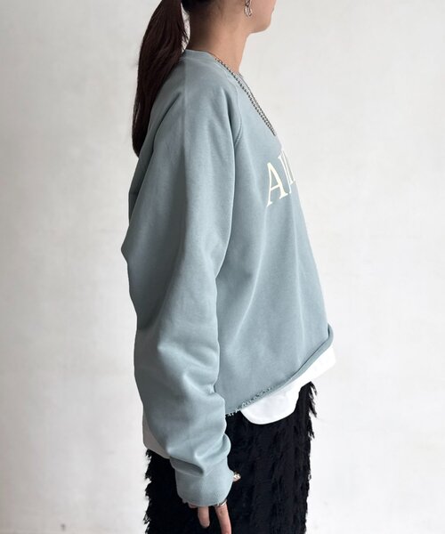 Chez toi（シェトワ）の「ロゴスウェット（Tシャツ/カットソー・レディース・ミント/ホワイト系その他/ネイビー・FREE）」の20枚目の写真