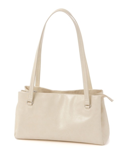 LAKOLE（ラコレ）の「3ポケット横長バッグ / 635602（ハンドバッグ・レディース・オフホワイト/ブラック・FREE）」の4枚目の写真