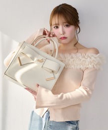 one after another NICE CLAUP（ワンアフターアナザーナイスクラップ）の「【WEB限定】リボントートバッグ（トートバッグ）」