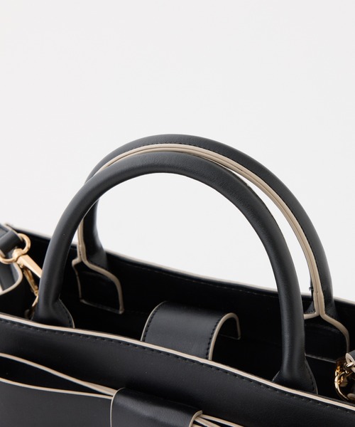 one after another NICE CLAUP(ワンアフターアナザーナイスクラップ)の「【WEB限定】リボントートバッグ(トートバッグ・レディース・ミント/アイボリー/ブラック/ピンクベージュ・FREE)」の11枚目の写真