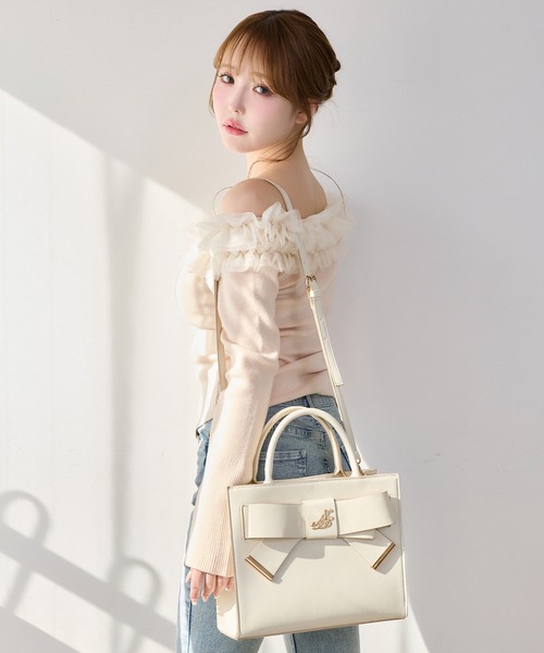 セール】【WEB限定】リボントートバッグ（トートバッグ）｜one after