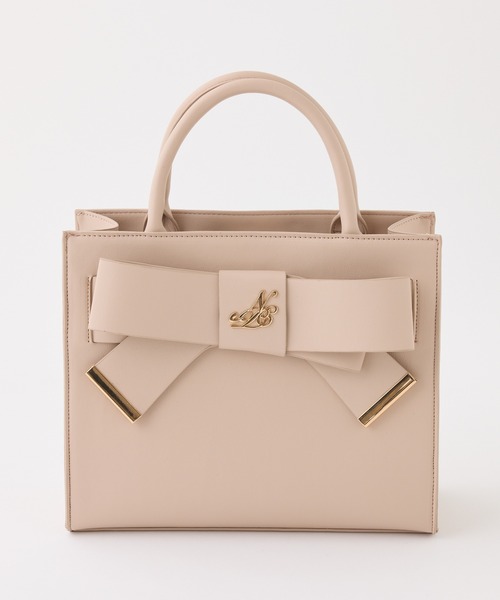 リ*ナ様 新品❣️ミンクリボンバック❣️優しいベージュ❣️ セール】【WEB限定】リボントートバッグ（トートバッグ）｜one after