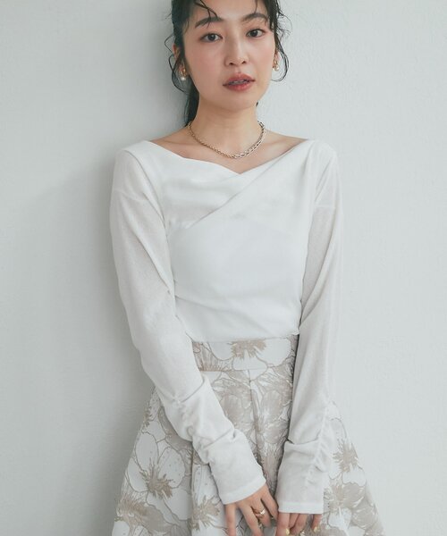 完売カラー再予約開始！】ドレープネックプルオーバー（Tシャツ