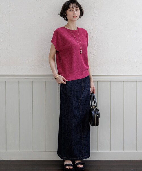 23区（ニジュウサンク）の「23区DENIM Iライン デニムスカート（デニムスカート・レディース・ネイビー系/ダルブルー系/スカイブルー系/ホワイト系・40/36/38）」の22枚目の写真