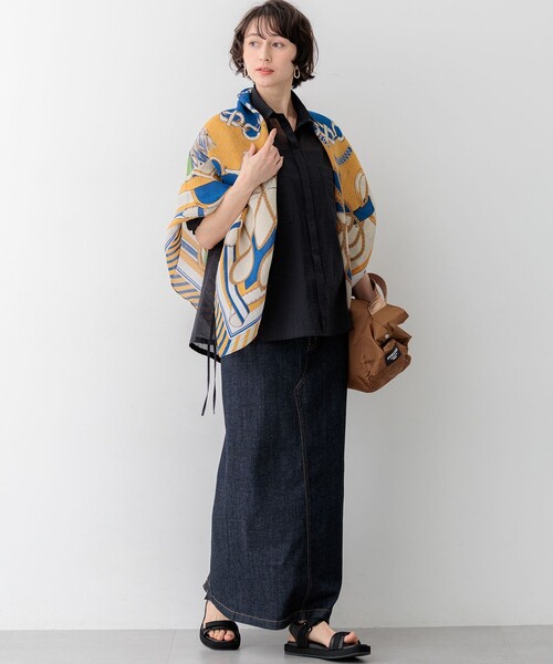 23区（ニジュウサンク）の「23区DENIM Iライン デニムスカート（デニムスカート・レディース・ネイビー系/ダルブルー系/スカイブルー系/ホワイト系・40/36/38）」の20枚目の写真