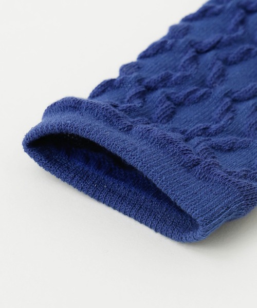 カヤ（カヤ）の「【カヤ】足袋型くつ下23～25cm フロート編み七宝（ソックス/靴下・レディース・ブラック/ブルー・FREE）」の3枚目の写真