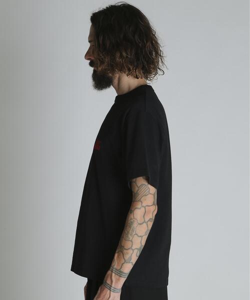 Schott(ショット)の「Schott/ショット/HEART LOGO Schott BROS. EMB. T-SHIRT/ハートロゴ ショットブロス 刺繍Tシャツ(Tシャツ/カットソー・メンズ・ネイビー/ブラック/ホワイト・M/2XL/XL/L)」の5枚目の写真