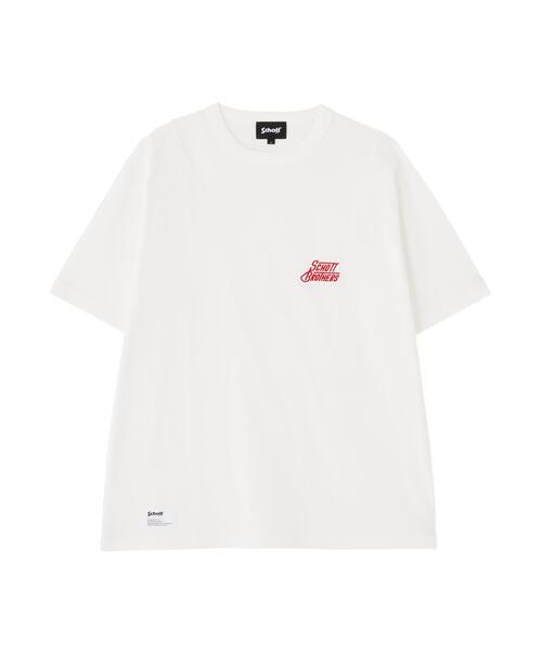Schott(ショット)の「Schott/ショット/HEART LOGO Schott BROS. EMB. T-SHIRT/ハートロゴ ショットブロス 刺繍Tシャツ(Tシャツ/カットソー・メンズ・ネイビー/ブラック/ホワイト・M/2XL/XL/L)」の14枚目の写真