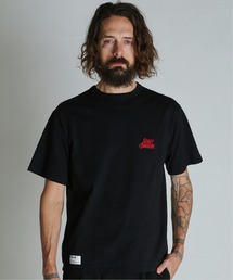 schott（ショット）の「Schott/ショット/HEART LOGO Schott BROS. EMB. T-SHIRT/ハートロゴ ショットブロス 刺繍Tシャツ（Tシャツ/カットソー）」