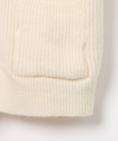 3.3 Field Trip （3.3フィールドトリップ）の「3.3 Field Trip／ボタンフード付きベスト（ベスト・レディース・ブラック/アイボリー/グレー・FREE）」の18枚目の写真