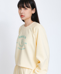 シグネチャーロゴセミクロップTシャツ BK4998_イエロー