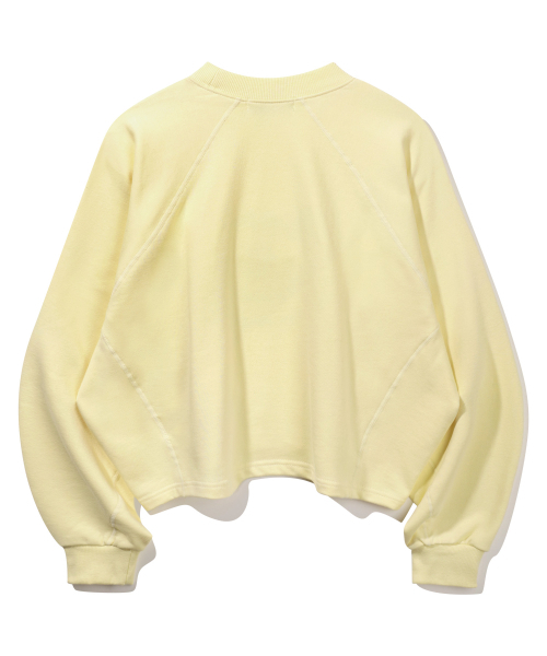 BAKKEN(バッケン)の「シグネチャーロゴセミクロップTシャツ BK4998_イエロー(スウェット・レディース・イエロー・FREE)」の3枚目の写真