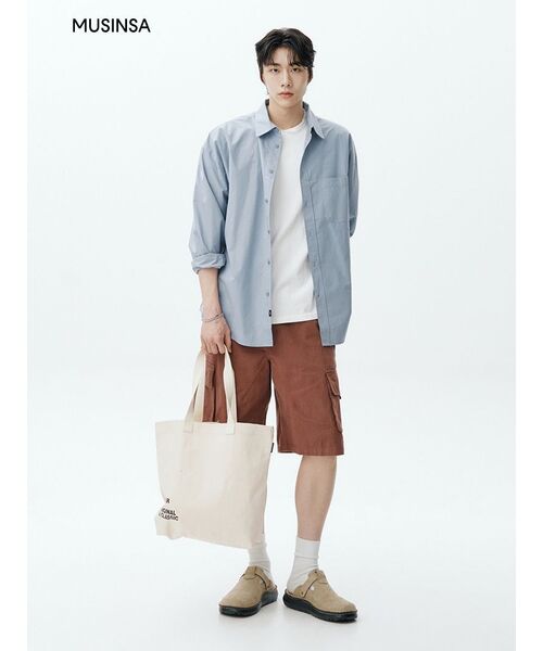 ISTKUNST（イストクンスト）の「CARGO MIDI-OVER PANTS_PINKBROWN(IK2EMMPA60A)（その他パンツ・レディース・その他・S/M/L）」の6枚目の写真