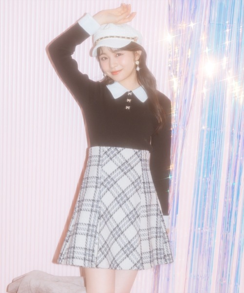 WILLSELECTION(ウィルセレクション)の「【New Year's Item】ボックスプリーツミニスカート(スカート・レディース・グレー系その他/ホワイト系その他/ブラック系その他・FREE)」の1枚目の写真