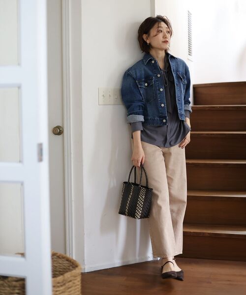 le.coeur blanc（ルクールブラン）の「HealthyDENIMヘルシーデニムDatesBigjacket（デニムジャケット・レディース・ブルー・38）」の8枚目の写真