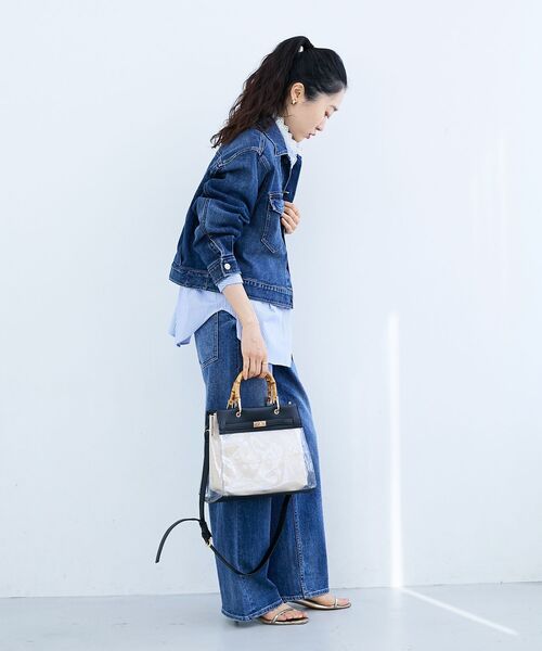 le.coeur blanc（ルクールブラン）の「HealthyDENIMヘルシーデニムDatesBigjacket（デニムジャケット・レディース・ブルー・38）」の19枚目の写真