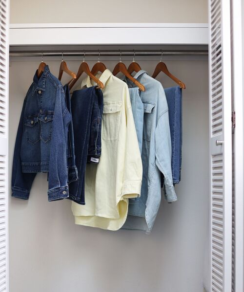 le.coeur blanc（ルクールブラン）の「HealthyDENIMヘルシーデニムDatesBigjacket（デニムジャケット・レディース・ブルー・38）」の8枚目の写真