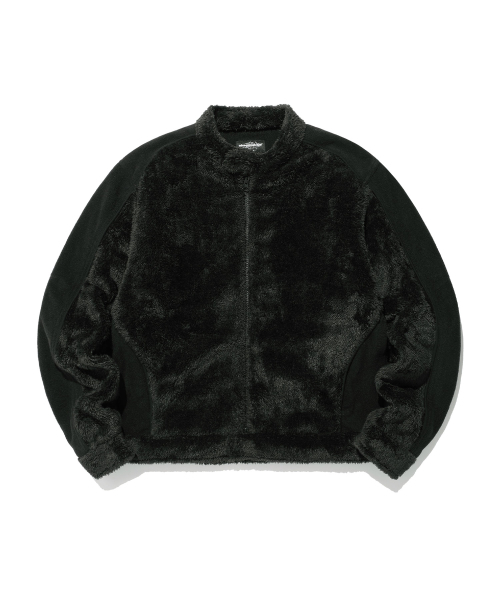NICE GHOST CLUB(ナイスゴーストクラブ)の「FLEECE RACING JACKET_BLACK(NG2EFUB932A)(その他アウター・レディース・ブラック・S/M/L)」の1枚目の写真