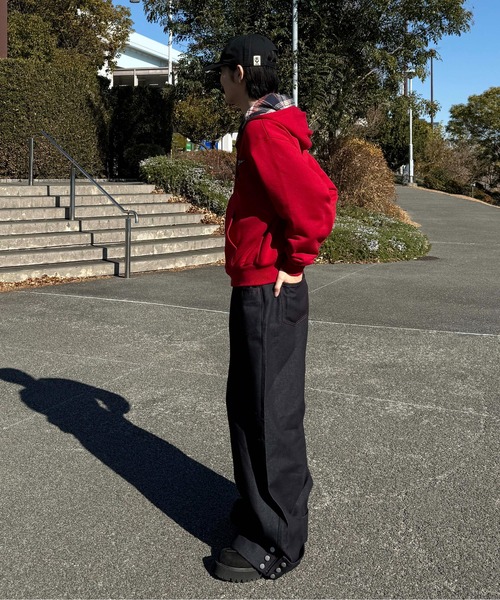sedacle(セダクル)の「リバーシブルチェックジップパーカー(パーカー・メンズ・グレー/ベージュ/レッド・SMALL/MEDIUM/LARGE)」の16枚目の写真