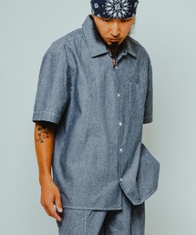 BIG MIKE | BIG MIKE ビッグマイク / 26春夏新作 セットアップ対応 シャンブレー オープンカラー 半袖 シャツ //// 102625400(シャツ/ブラウス)