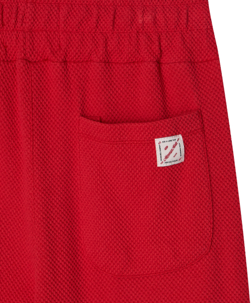 MENASOO（ミナス）の「Waffle Wide Pants_Red（スウェットパンツ・レディース・レッド・F）」の6枚目の写真