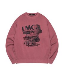 OVERDYED DINO SWEATSHIRT dark pink