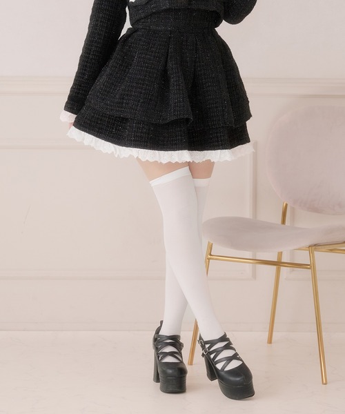 コットンレースツイードスカート（スカート）｜Pal elfy（パル