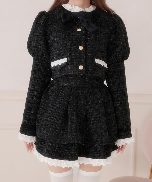 セール】コットンレースツイードスカート（スカート）｜Pal elfy（パル